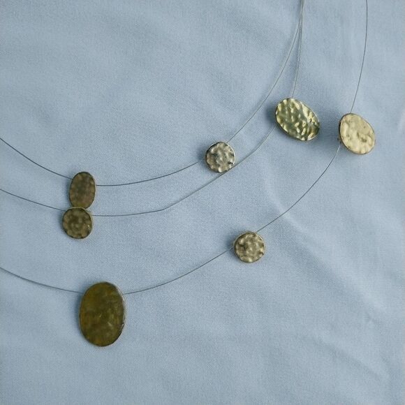 💥FREE with purchase💥 Brass Triple Wire Strand  Necklace - Picture 5 of 6